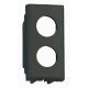 FTE ADATTATORE VERTICALE A 2 FORI BTICINO AXOLUTE SCURA product photo Photo 01 2XS