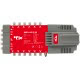 FTE MULTISWITCH RADIALE A 4 INGRESSI SAT E 1 TV 12 USCITE CON TERRESTRE E SAT ATTIVI USCITA 85/100dBuV product photo Photo 01 2XS