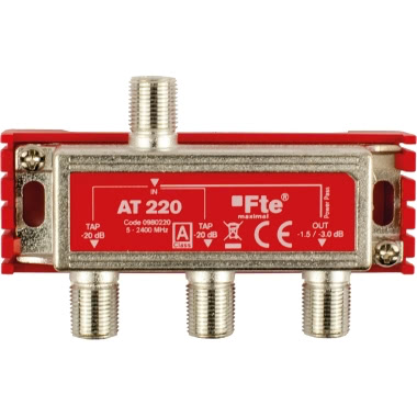 FTE DERIVATORE BLINDATO INDUTTIVO 2 VIA CLASSE A TERRESTRE E SATELLITARE ATTENUAZIONE 20dB product photo Photo 01 3XL