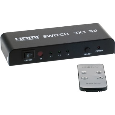 FTE COMMUTATORE HDMI 3 INGRESSI 1 USCITA HDMI CON IR product photo Photo 01 3XL