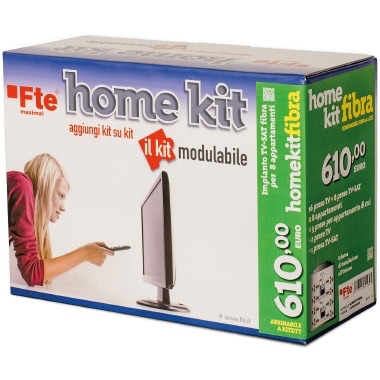 FTE KIT PER IMPIANTO TV-SAT IN FIBRA OTTICA PER 24 APPARTAMENTI 24 PUNTI PRESA product photo Photo 01 3XL