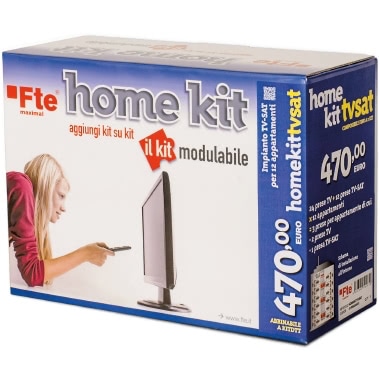 FTE KIT PER IMPIANTO TV-SAT CONTIENE AMPLIFICATORE SAT MULTISWITCH IN CASCATA PARTITORI E PRESE TV E TV-SAT product photo Photo 01 3XL