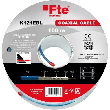 Cavo coassiale blu PVC Eca diametro 5mm classe A (Conf. da 100 Mt.) product photo Photo 01 3XL