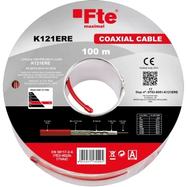 Cavo coassiale rosso PVC Eca diametro 5mm classe A (Conf. da 100 Mt.) product photo Photo 01 3XL