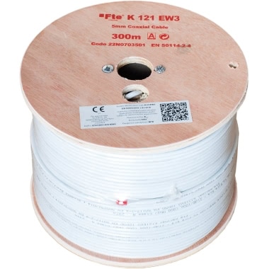 Cavo coassiale bianco PVC Eca diametro 5mm classe A (Conf. da 300 Mt.) product photo Photo 01 3XL