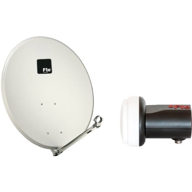 FTE KIT SATELLITARE COMPOSTO DA PARABOLA IN ACCIAIO 58CM E LNB UNIVERSALE AD 1 USCITA (Conf. da 24 Pz.) product photo Photo 01 3XL