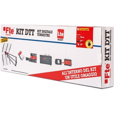 FTE KIT COMPOSTO ANTENNA DTT LTE UHF HYDRA45LTE ALIMENTATORE 12V AMPLIFICATORE DA PALO LTE VHF UHF E MATASSA CAVO 5mm K121W product photo Photo 01 3XL