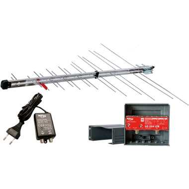 FTE KIT COMPOSTO DA ANTENNA LOG345LTE ALIMENTATORE 12V AMPLIFICATORE DA PALO 1 INGRESSO BIII+UHF (Conf. da 10 Pz.) product photo Photo 01 3XL
