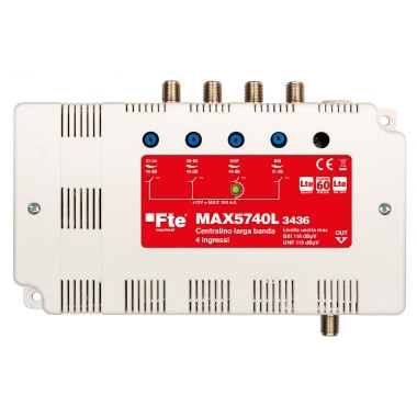 FTE CENTRALE LARGA BANDA 1 INGRESSO BANDA III 1 BANDA 21-34 1 BANDA 36-60 E 1 UHF LTE product photo Photo 01 3XL