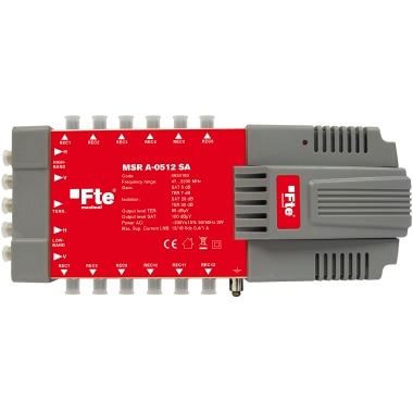 FTE MULTISWITCH RADIALE A 4 INGRESSI SAT E 1 TV 12 USCITE CON TERRESTRE E SAT ATTIVI USCITA 85/100dBuV product photo Photo 01 3XL