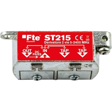 FTE DERIVATORE BLINDATO INDUTTIVO TERRESTRI E SAT 5-2.300MHz 1 USCITA PASSANTE 2 DERIVATE ATTENUAZIONE 15dB product photo Photo 01 3XL