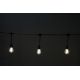 10 Lampadine LED Bianco Caldo, 5 metri, prolungabile, con trasformatore, uso Esterno product photo Photo 01 2XS
