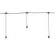 Cintura 8 portalampade E27 con calate sfalsate H.20-30cm, L. 5m, cavo scuro, uso Esterno, cavo alimentazione 1,5m incluso, prolungabile product photo Photo 01 2XS