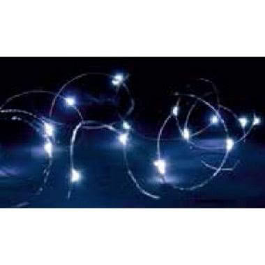 20 gocce LED bianche su filo di rame product photo Photo 01 3XL