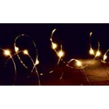 20 gocce bianche LED su filo di rame product photo Photo 01 3XL