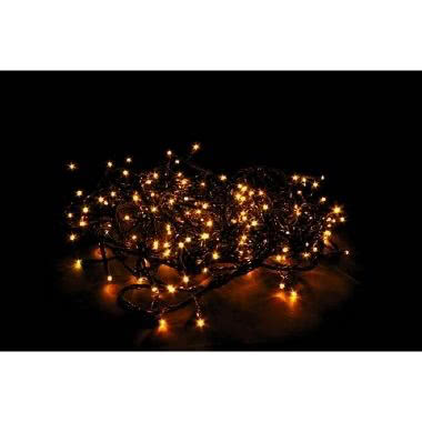 Luci Natale LED gialle 192 con memory control e giochi di luce - cavo scuro product photo Photo 01 3XL