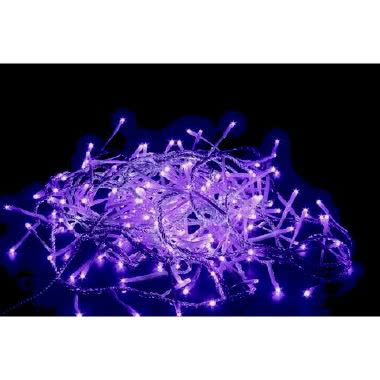 Luci Natale LED viola 192 con memory control e giochi di luce - cavo trasparente product photo Photo 01 3XL