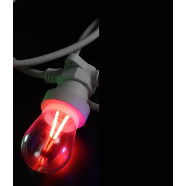 Lampadina Goccia LED Rosso 2W E27 product photo Photo 01 3XL