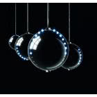 Set 4 sfere snowfall oro diametro 80mm con 2 file di LED bianchi product photo