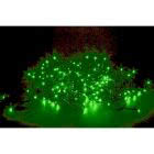 Luci Natale LED verdi 192 con memory control e giochi di luce - cavo scuro product photo