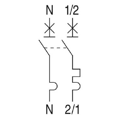 EP40 Interruttore Magnetotermico 1P+N 10A Curva C 2m product photo Photo 02 3XL