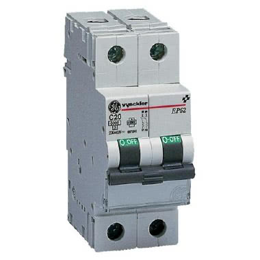 EP60 Interruttore Magnetotermico 2P 16A Curva C 6kA 2m product photo Photo 01 3XL