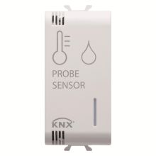 Sensore di temperatura/umidità knx/easy - 1 modulo - bianco - chorus product photo