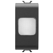 LAMPADA ANTI BLACK-OUT - 230V ac 50/60 Hz 1h - 1 MODULO - NERO SATINATO - CHORUSMART product photo