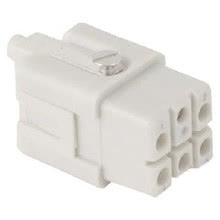 INSERTO FEMMINA - 21X21 - 5P+T 16A 230/400V/4kV/3 - CONNESSIONE A CRIMPARE - GRIGIO product photo