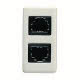 PRESA TELEFONICA - RJ11 DOPPIO - DOPPINO TWISTATO - IMPACT TOOL - 1 MODULO - SYSTEM WHITE product photo Photo 01 2XS