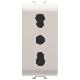 PRESA STANDARD ITALIANO 250V ac - 2P+T 16A BIVALENTE - P11-P17 - 1 MODULO - BIANCO LUCIDO - CHORUSMART product photo Photo 01 2XS