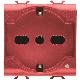 PRESA STANDARD ITALIANO/TEDESCO 250V ac - PER LINEE DEDICATE - 2P+T 16A BIVALENTE - P30-P17 - 2 MODULI - ROSSO - CHORUSMART product photo Photo 01 2XS