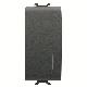PULSANTE UNIPOLARE 250V ac - NA 16A ILLUMINABILE - CON DIFFUSORE - 1 MODULO - NERO SATINATO - CHORUSMART product photo Photo 01 2XS