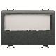 PULSANTE CON TARGA PORTANOME ILLUMINABILE 250V ac - NA 10A - 3 MODULI - NERO SATINATO - CHORUSMART product photo Photo 01 2XS