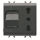 PRESA INTERBLOCCATA - 2P+T 16A - P17-P11 - CON INTERRUTTORE MAGNETOTERMICO 1P+N 16A - 230V ac - 2 MODULI - NERO SATINATO - CHORUSMART product photo Photo 01 2XS