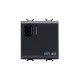 ATTUATORE PER CARICHI GENERICI - 1 CANALE - 16A - EASY - 2 MODULI - NERO - CHORUS product photo Photo 01 2XS
