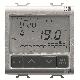 CRONOTERMOSTATO PROGRAMMAZIONE GIORNALIERA/SETTIMANALE - 230V ac 50/60Hz - 2 MODULI - TITANIO - CHORUSMART product photo Photo 01 2XS