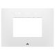 PLACCA EGO SMART - IN TECNOPOLIMERO VERNICIATO - 3 POSTI - BIANCO SATINATO - CHORUSMART product photo Photo 01 2XS