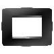 PLACCA ONE - IN TECNOPOLIMERO VERNICIATO - 3 POSTI - NERO SATINATO - CHORUSMART product photo Photo 01 2XS
