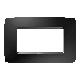 PLACCA ONE - IN TECNOPOLIMERO VERNICIATO - 4 POSTI - NERO SATINATO - CHORUSMART product photo Photo 01 2XS