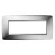 PLACCA ONE - IN TECNOPOLIMERO METALLIZZATO - 6 POSTI - CROMO - CHORUS product photo Photo 01 2XS