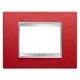 PLACCA LUX - IN PELLE - 3 POSTI - RUBINO - CHORUS product photo Photo 01 2XS