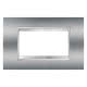 PLACCA LUX - IN TECNOPOLIMERO METALLIZZATO - 4 POSTI - CROMO - CHORUSMART product photo Photo 01 2XS