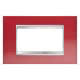PLACCA LUX - IN METALLO - 4 POSTI - ROSSO GLAMOUR - CHORUS product photo Photo 01 2XS