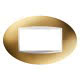 PLACCA ART - IN TECNOPOLIMERO METALLIZZATO - 4 POSTI - ORO - CHORUS product photo Photo 01 2XS