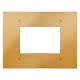 PLACCA GEO - IN TECNOPOLIMERO METALLIZZATO - 3 POSTI - ORO - CHORUS product photo Photo 01 2XS