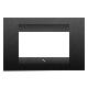 PLACCA GEO - IN TECNOPOLIMERO VERNICIATO - 4 POSTI - NERO SATINATO - CHORUSMART product photo Photo 01 2XS