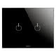 PLACCA ICE TOUCH - IN VETRO - 2 SIMBOLI - NERO - CHORUS product photo Photo 01 2XS