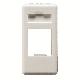 CONTENITORE VUOTO PREDISPOSTO PER ALLOGGIAMENTO CONNETTORI - AMP / KEYSTONE JACK - 1 MODULO-SYSTEM WHITE product photo Photo 01 2XS