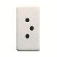 PRESA SVIZZERA 250V ac - 2P+T 10A - TIPO 12 - 1 MODULO - SYSTEM WHITE product photo Photo 01 2XS
